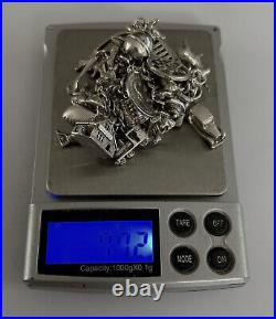 Vintage Solid Silver Charm Bracelet (31 Charms) (77.2 grams)