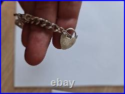 Vintage Solid Sterling Silver Loaded Charm Bracelet 50g Hallmarked