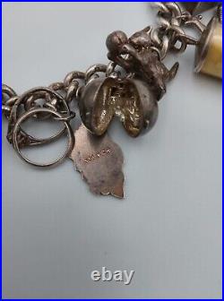 Vintage Sterling Silver Charm Bracelet