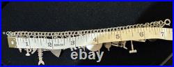 Vintage Sterling Silver Charm Bracelet 23 Charms 7.25 55.5g Animals, Symbols Vintage Sterling Silver Charm Bracelet 23 Charms 7.25 55.5g Animals, Symbols