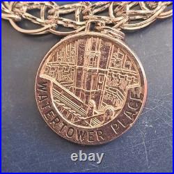 Vintage Sterling Silver Charm Bracelet 34g Chicago Landmarks RQC Kinney 7