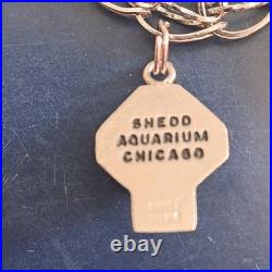 Vintage Sterling Silver Charm Bracelet 34g Chicago Landmarks RQC Kinney 7
