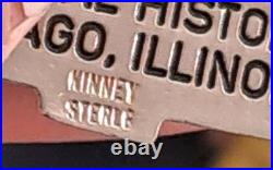 Vintage Sterling Silver Charm Bracelet 34g Chicago Landmarks RQC Kinney 7
