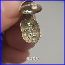 Vintage Sterling Silver Charm Bracelet New Baby Casket Heart Present Gift 925
