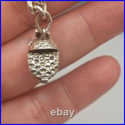 Vintage Sterling Silver Charm Bracelet New Baby Casket Heart Present Gift 925