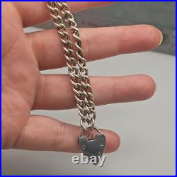 Vintage Sterling Silver Charm Bracelet New Baby Casket Heart Present Gift 925