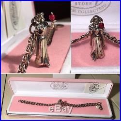 Vintage Sterling Silver Charm Bracelet Snow White Apple Walt DISNEY Limited E