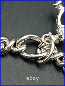 Vintage Sterling Silver Charm Bracelet Solid 23g Collectibles 8 Decorations Gift Vintage Sterling Silver Charm Bracelet Solid 23g Collectibles 8 Decorations Gift