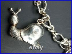 Vintage Sterling Silver Charm Bracelet Solid 23g Collectibles 8 Decorations Gift Vintage Sterling Silver Charm Bracelet Solid 23g Collectibles 8 Decorations Gift