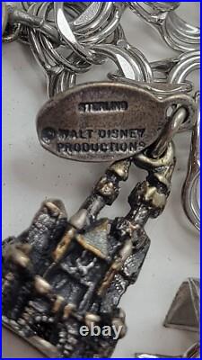 Vintage Sterling Silver Charm Bracelet With 10 Different Charms Guc Vintage Sterling Silver Charm Bracelet With 10 Different Charms Guc