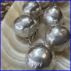 Vintage Sterling Silver Charm Huge Bracelet 925 Very Unique
