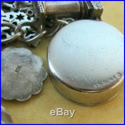 Vintage Sterling Silver Weather Report Charm Bracelet Chim James Avery Beau