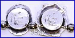 Vintage T Foree Hunsicker 925 Sterling Silver Luggage Tag Charm Bracelet MONO