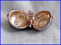 VintageSterling Silver Charm Bracelet with Heart Padlock and 15 + 1 Charms