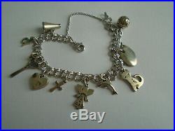 Vtg James Avery Sterling Silver Bracelet With Retired Sterling Silver Charms