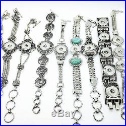 Wholesale silver women vintage ginger 12MM/18MM Snaps Jewelry Charms Bracelets