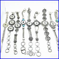 Wholesale silver women vintage ginger 12MM/18MM Snaps Jewelry Charms Bracelets