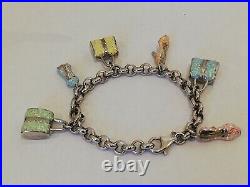 Women's Jaseron/Charms Bracelet In Solid Silver