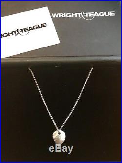 Wright And Teague Treasure Heart Silver Charm Necklace Pendant